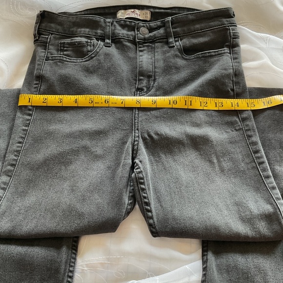 Hollister California Black Bell Bottom 3R (W26 L 33) Distressed Jeans - Picture 4 of 10